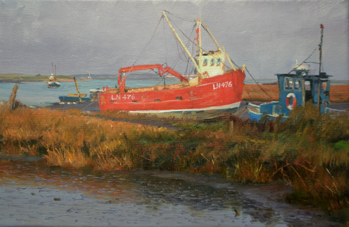 Red Fishing Boat, Brancaster Staithe