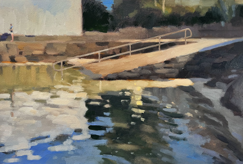 Swimmer at Sandycove Beach