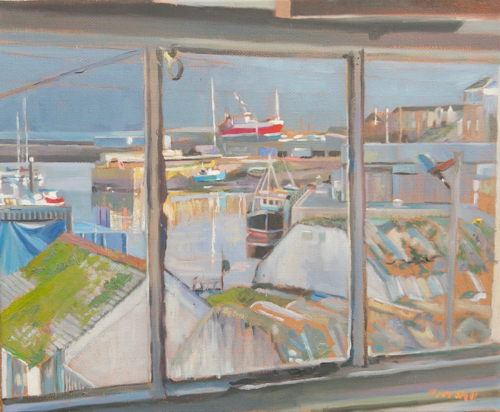 A Band of Bright Light from my Studio Window, Newlyn Harbour