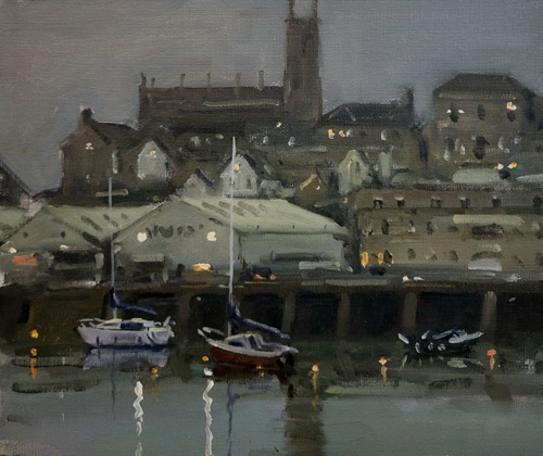 Penzance Harbour Early Morning Lights